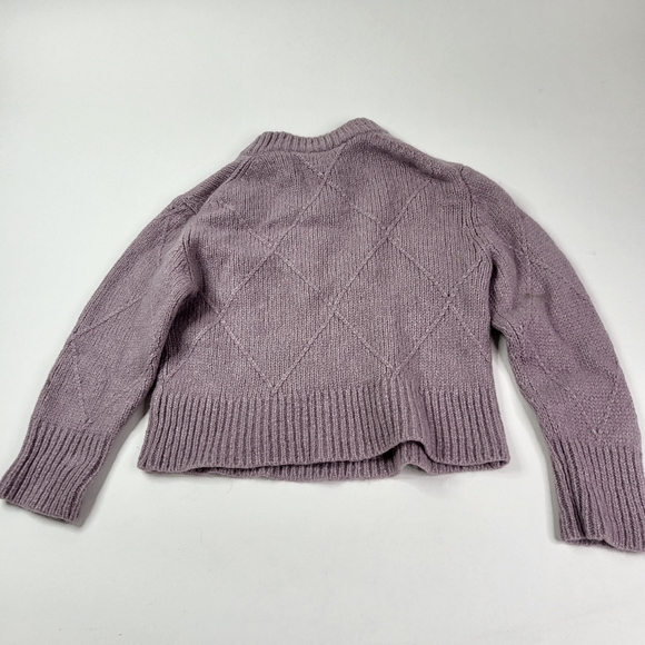 Everlane Lavender Purple Diamond Stitch Cloud Sweater sz S - Picture 5 of 6